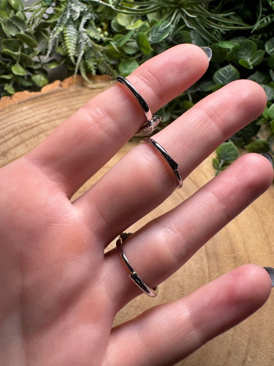 Labradorite Evil Eye Ring Adjustable | Copper Ashes