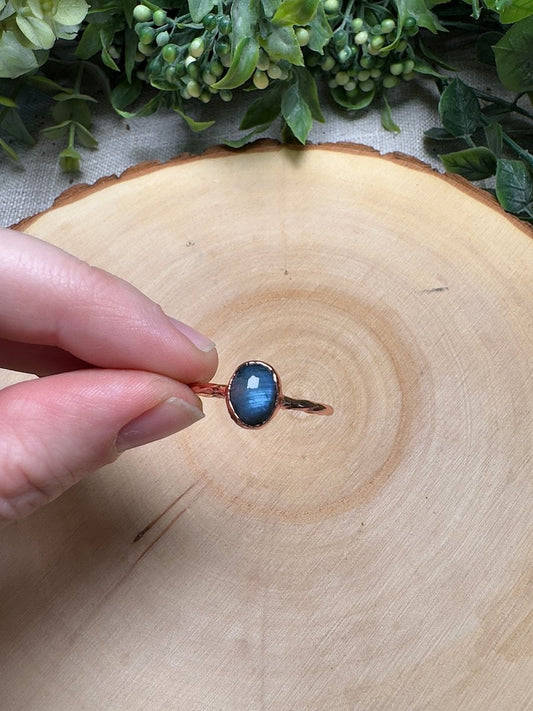 Labradorite Ring Size 12 | Copper Ashes