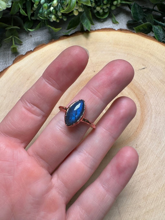 Labradorite Ring Size 9 | Copper Ashes