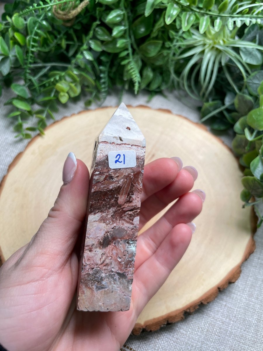 Lace Agate Tower | Copper Ashes