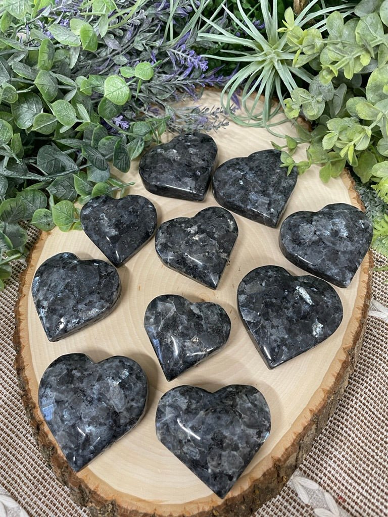 Larvikite Heart | Copper Ashes