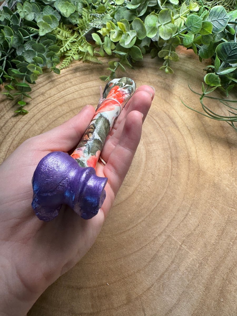 Leg Bone- Hand Decorated | Copper Ashes