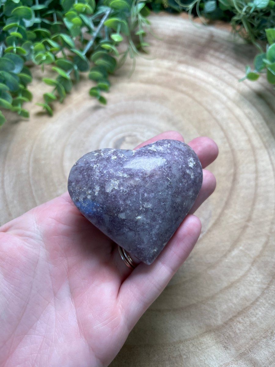 Lepidolite Heart | Copper Ashes