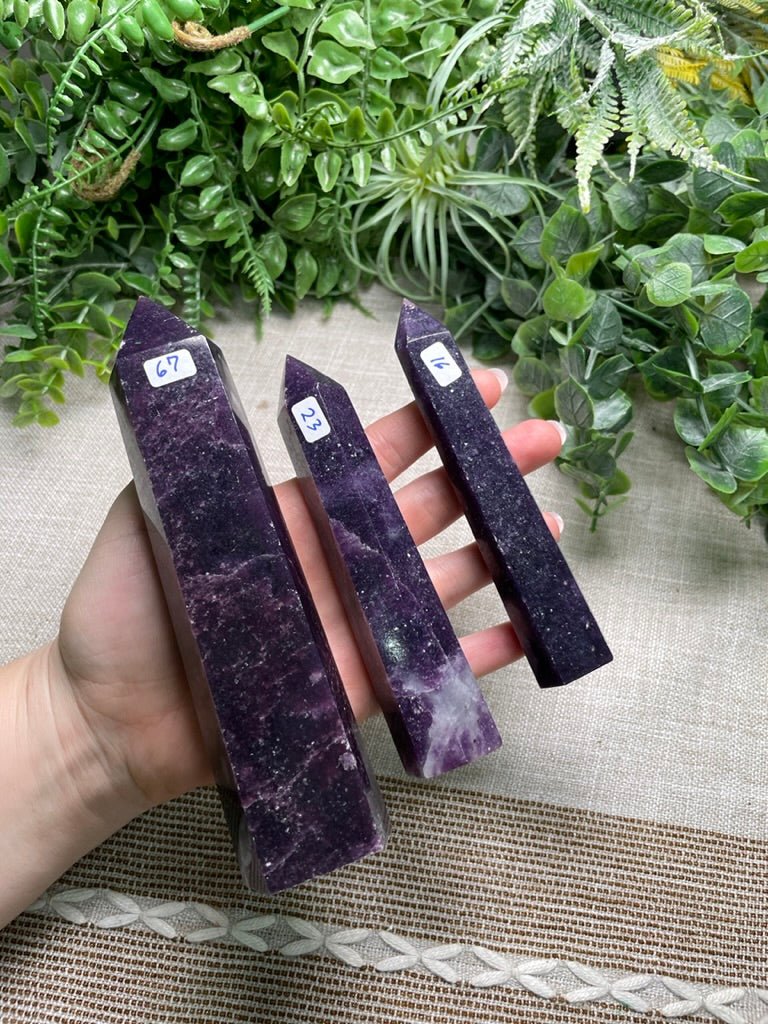 Lepidolite Tower | Copper Ashes