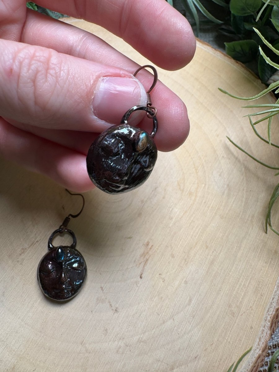 Lillian - Labradorite Goddess Earrings | Copper Ashes