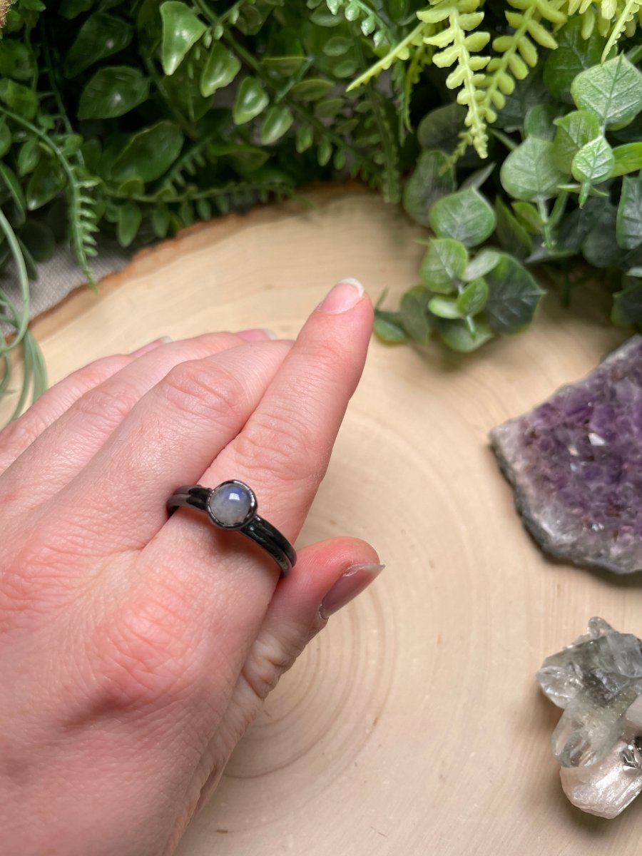 Moonstone Ring Size 11.5 | Copper Ashes