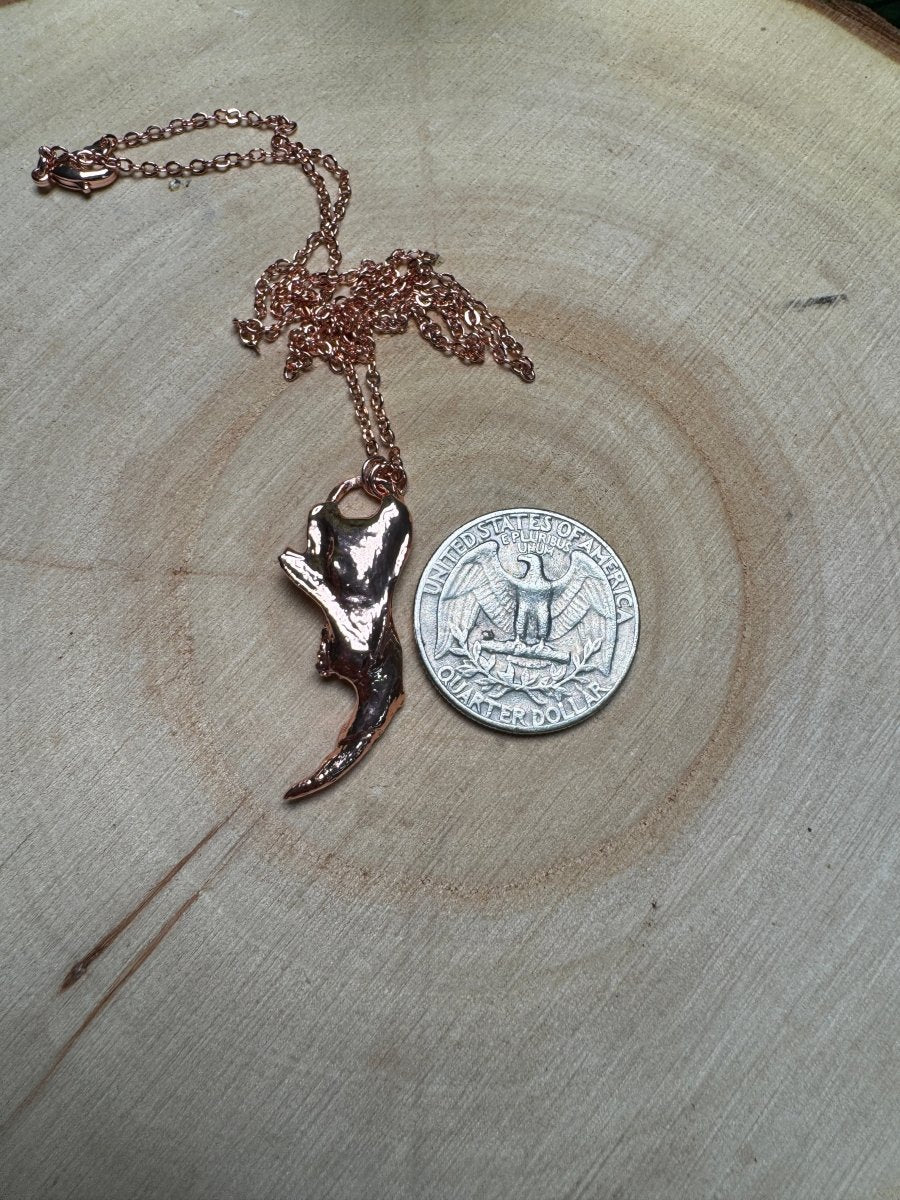 Muskrat Jawbone Necklace | Copper Ashes