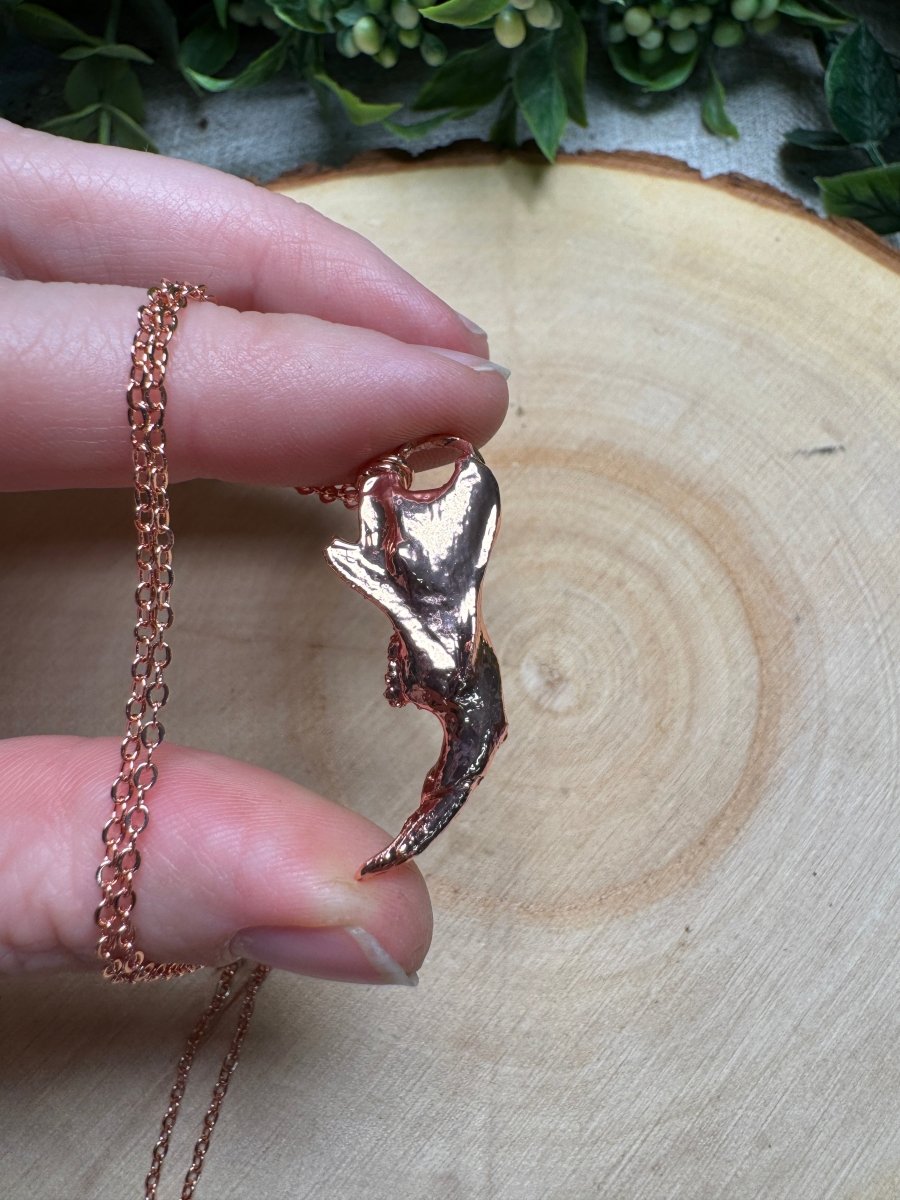 Muskrat Jawbone Necklace | Copper Ashes