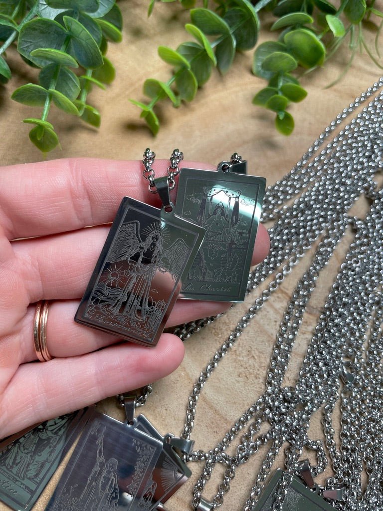 Mystery Pull Tarot Card Necklace | Copper Ashes