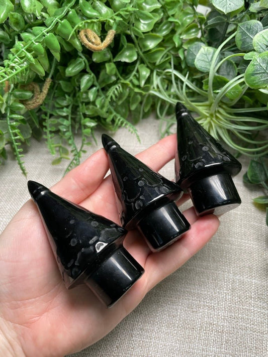 Obsidian Christmas Tree | Copper Ashes