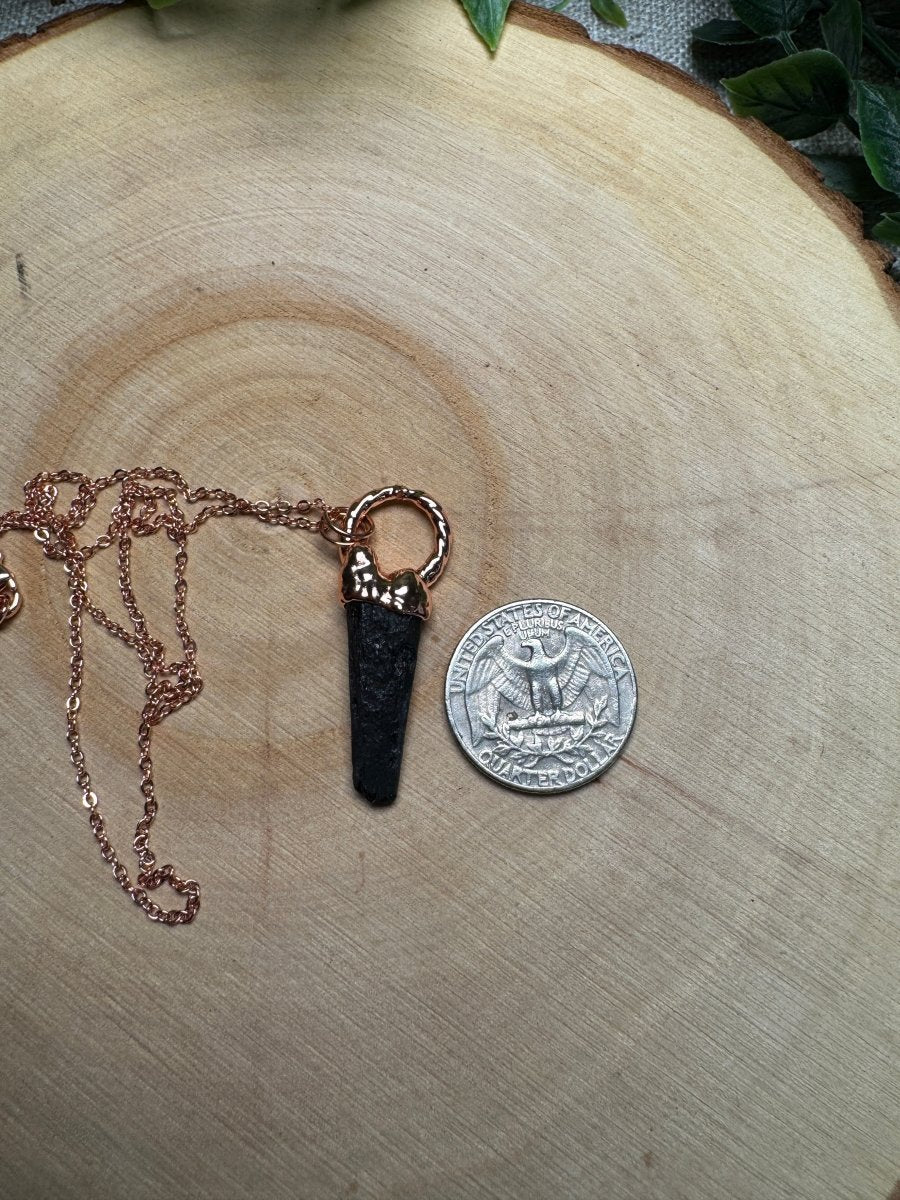 Obsidienne - Fossilized Bone Necklace | Copper Ashes