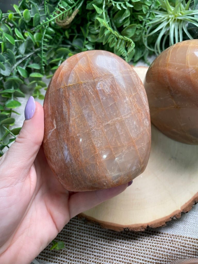 Peach Moonstone Freeform | Copper Ashes
