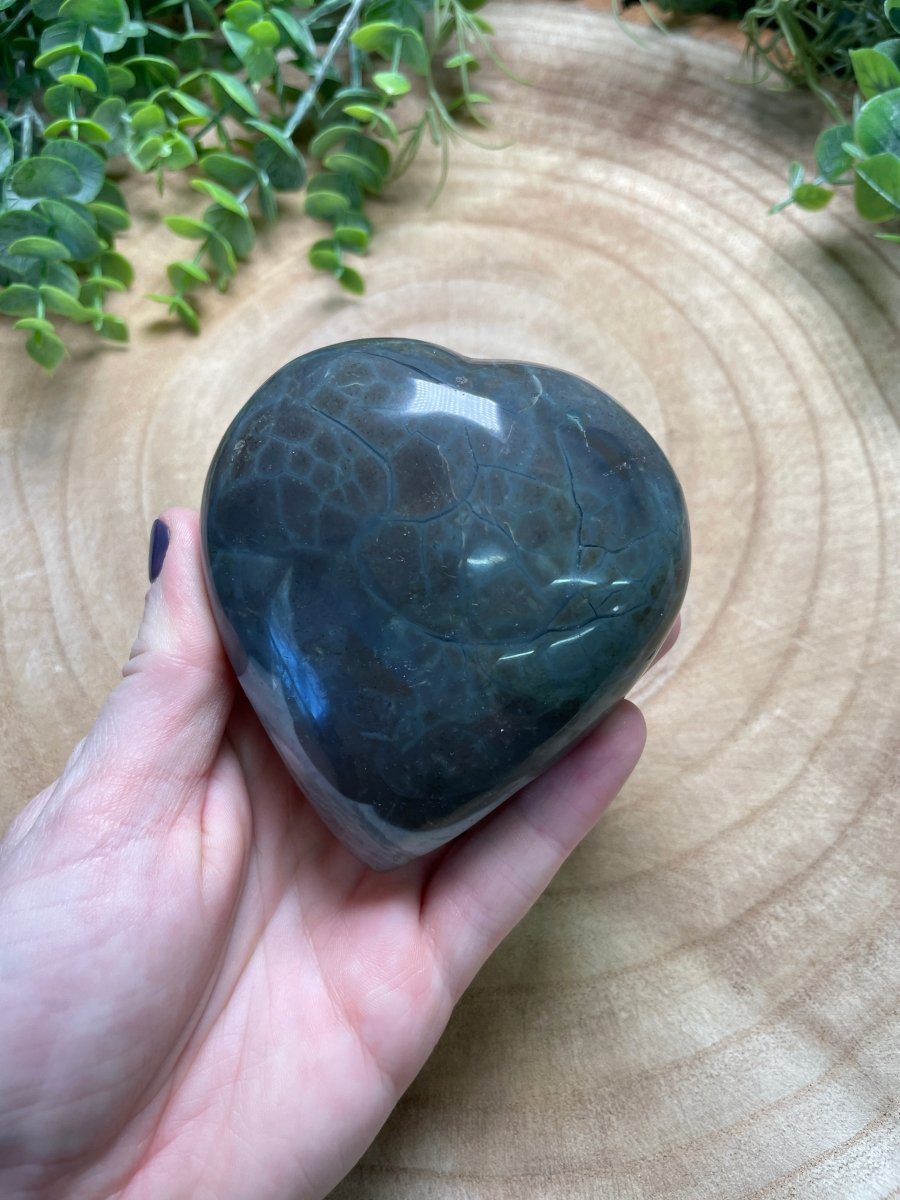 Polychrome Jasper Heart | Copper Ashes