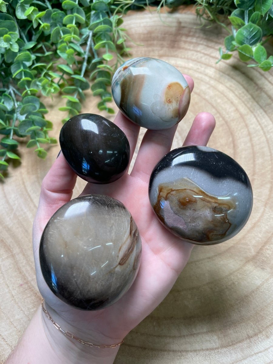 Polychrome Jasper Palm Stone | Copper Ashes