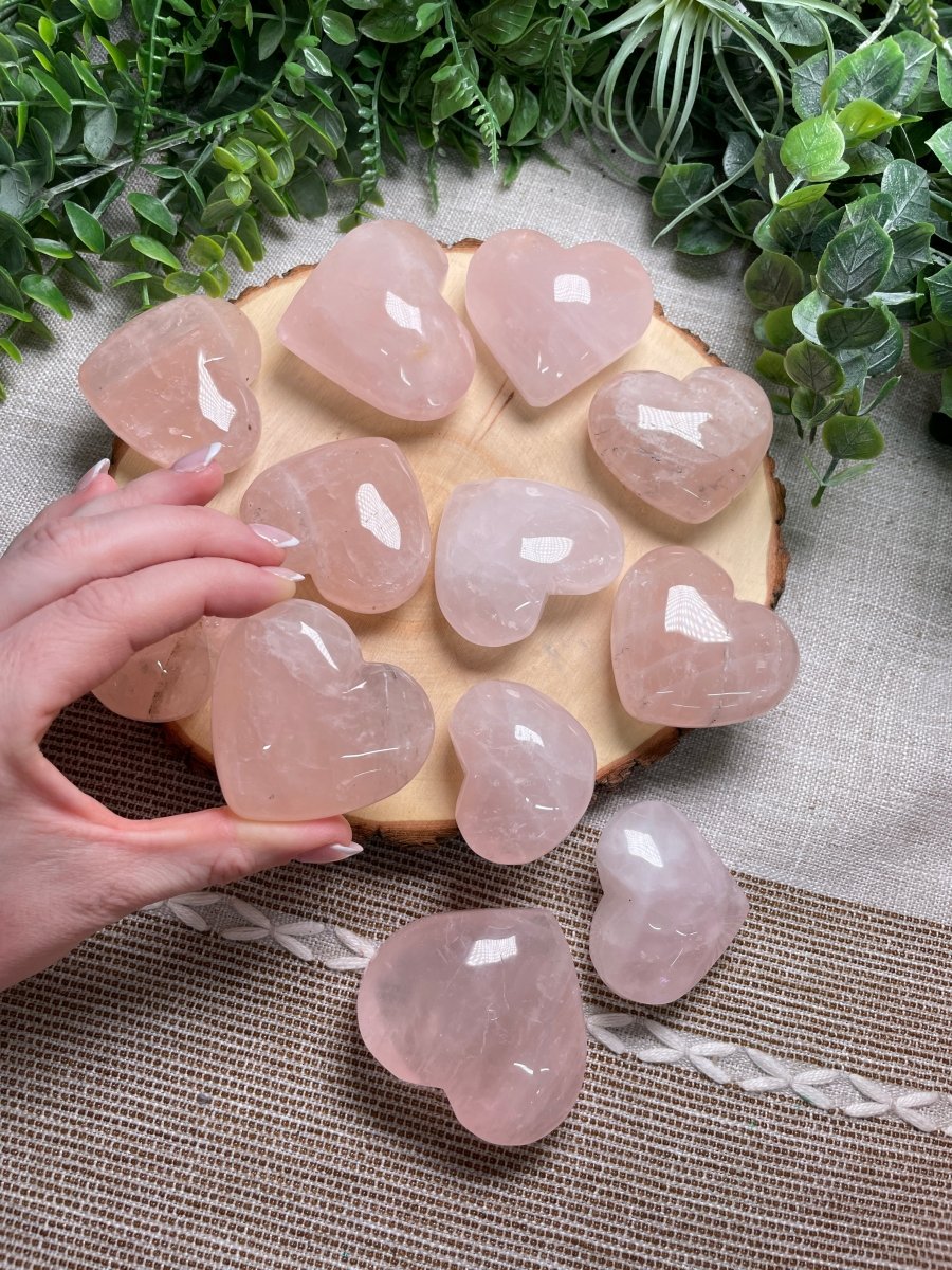 Rose Quartz Heart | Copper Ashes