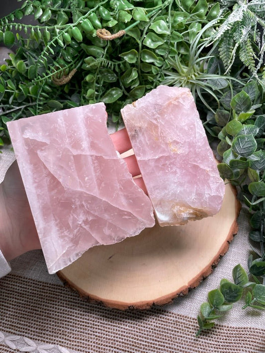 Rose Quartz Slab | Copper Ashes