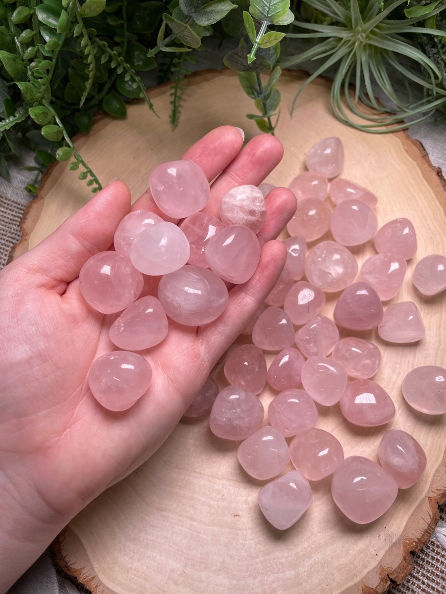 Rose Quartz Tumble | Copper Ashes