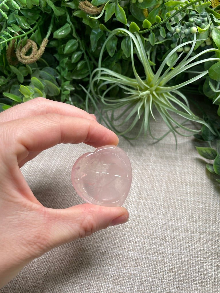 Rose Quartz Worry Stone | Copper Ashes