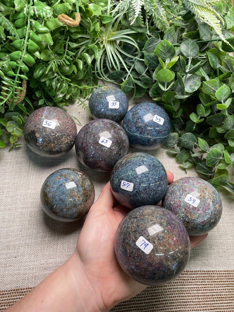Ruby Fuchsite Sphere | Copper Ashes