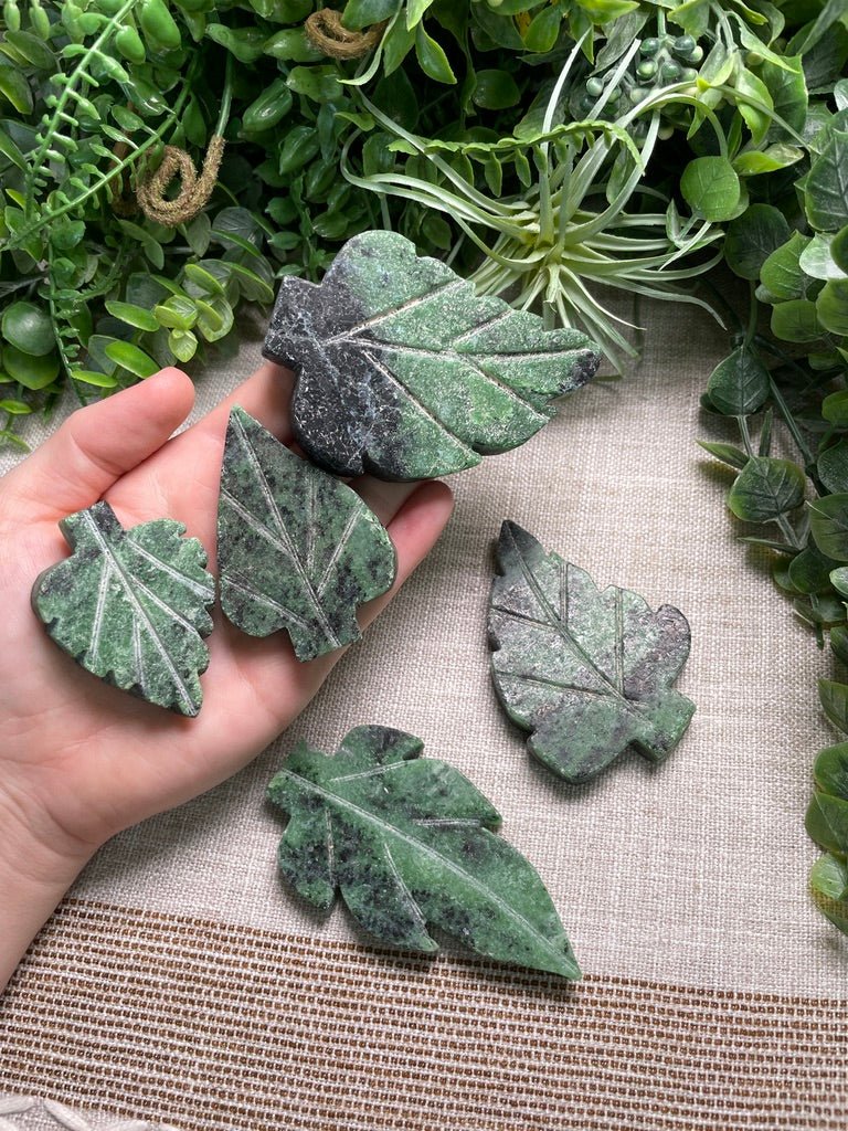 Ruby Zoisite Leaf | Copper Ashes