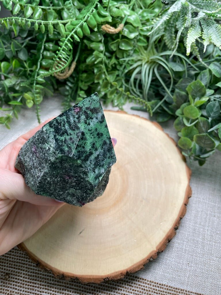 Ruby Zoisite Pyramid | Copper Ashes
