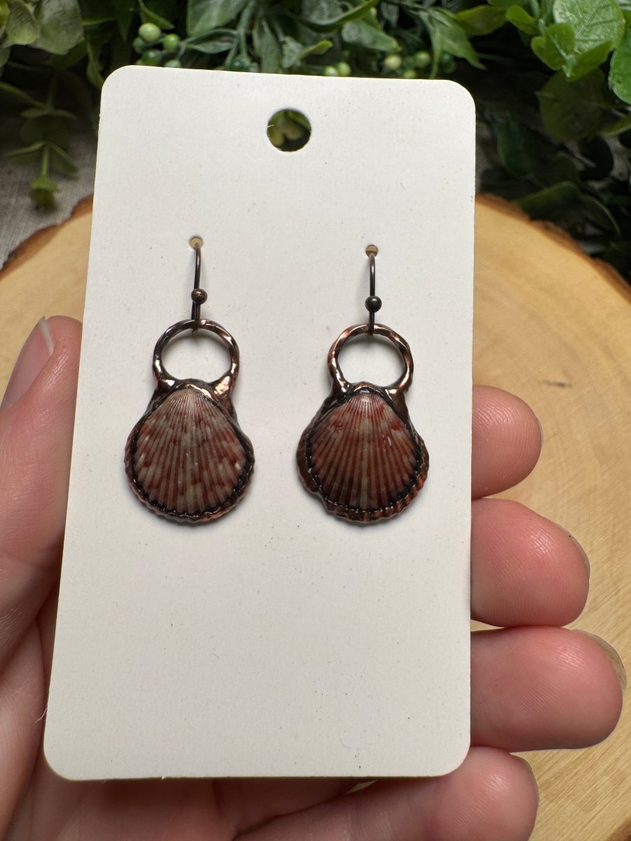 Scallop Shell Earrings | Copper Ashes