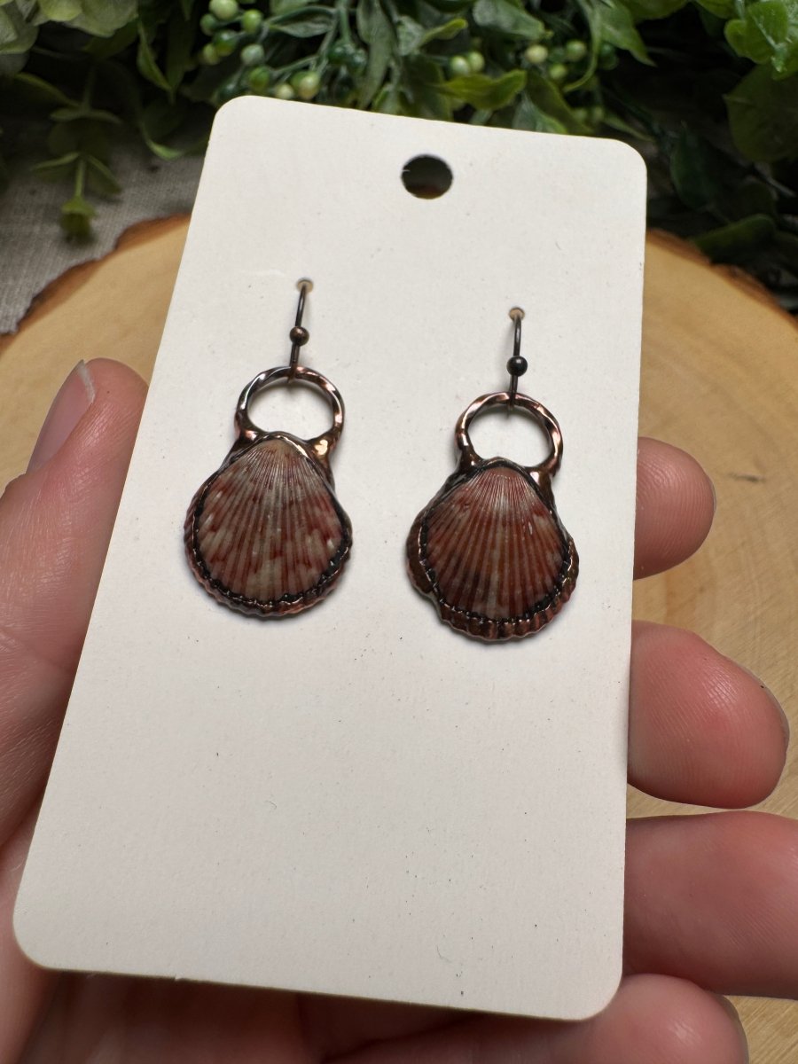 Scallop Shell Earrings | Copper Ashes