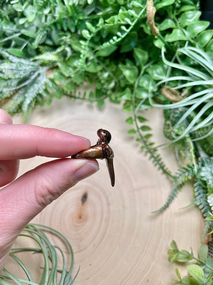 Shark's Tooth and Tigers Eye Ring Size 3 | Copper Ashes