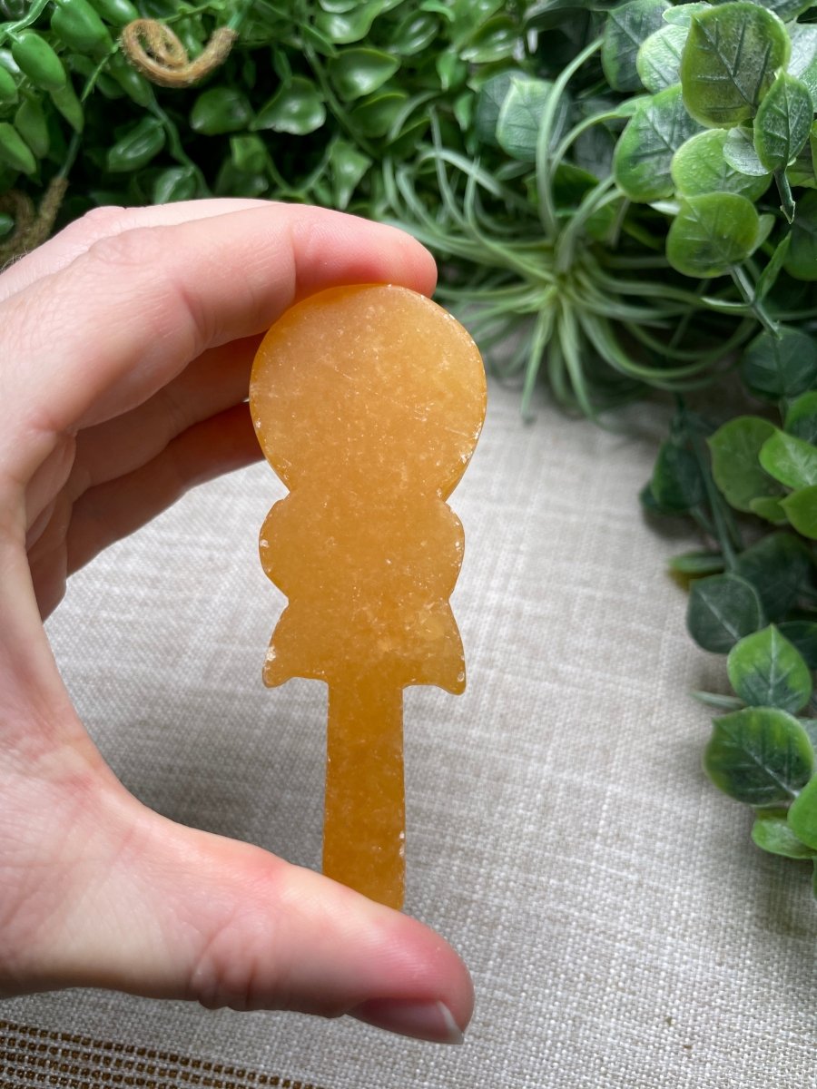 Yellow Calcite Candy (Scratched) | Copper Ashes