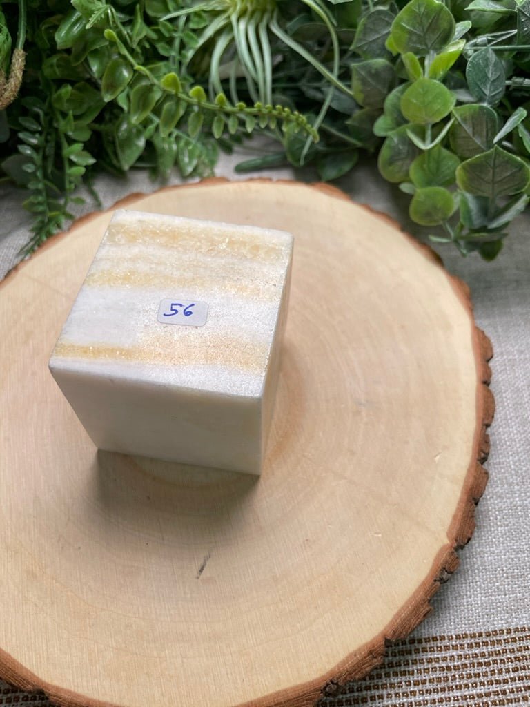 Yellow Calcite Cube | Copper Ashes