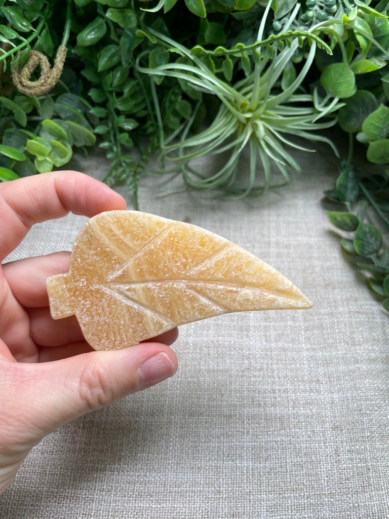 Yellow Calcite Leaf | Copper Ashes