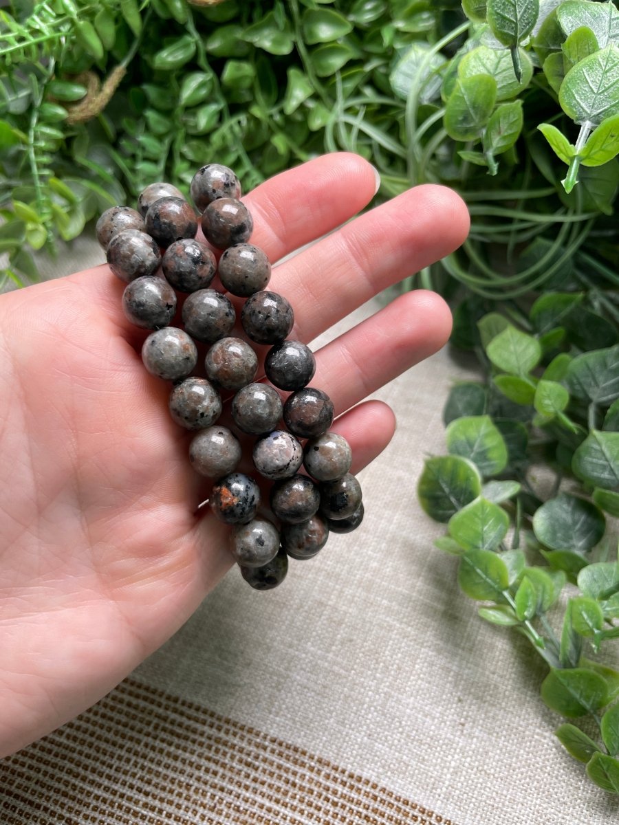 Yooperlite 10mm Beaded Bracelet | Copper Ashes