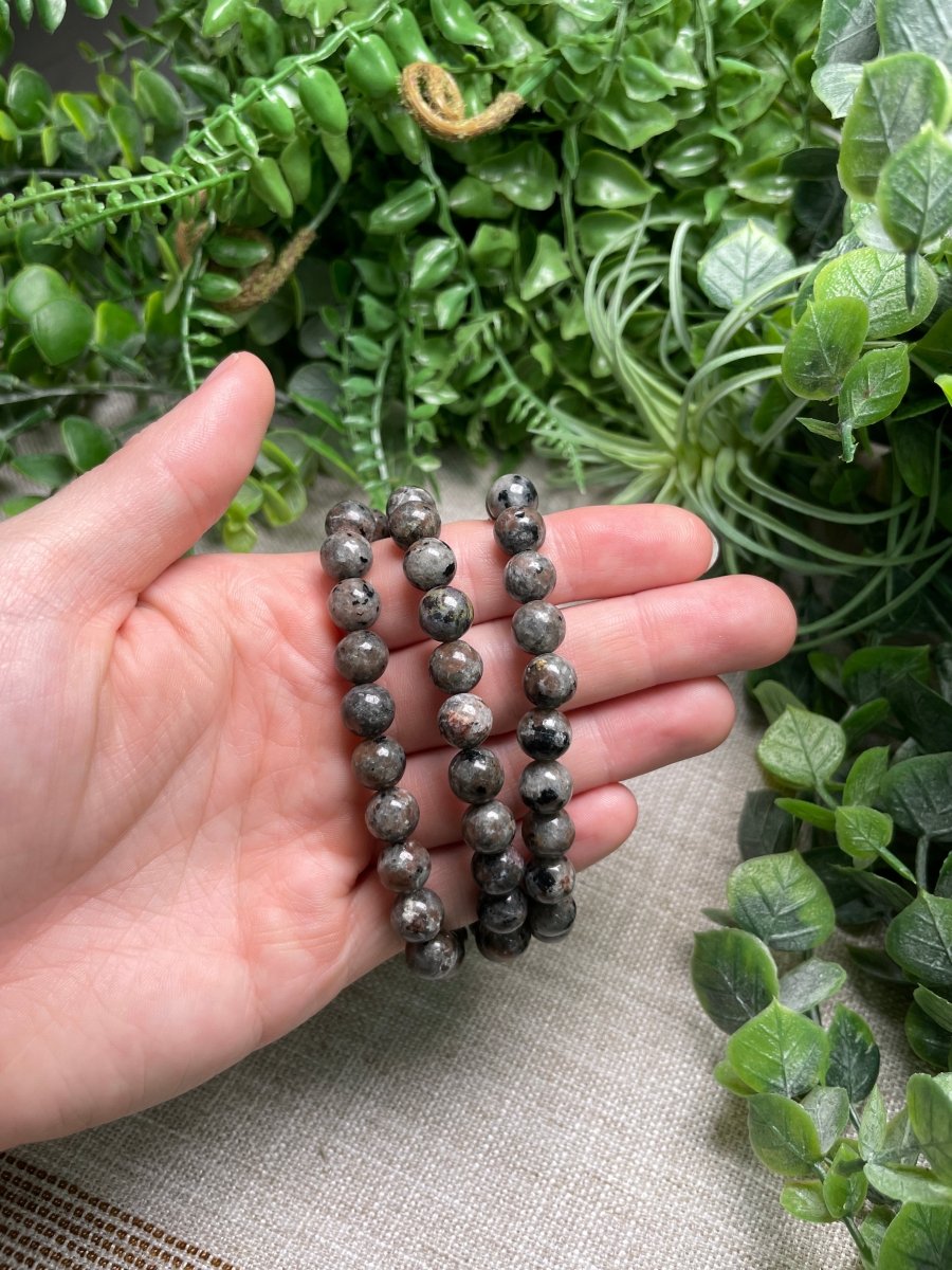 Yooperlite 8mm Beaded Bracelet | Copper Ashes
