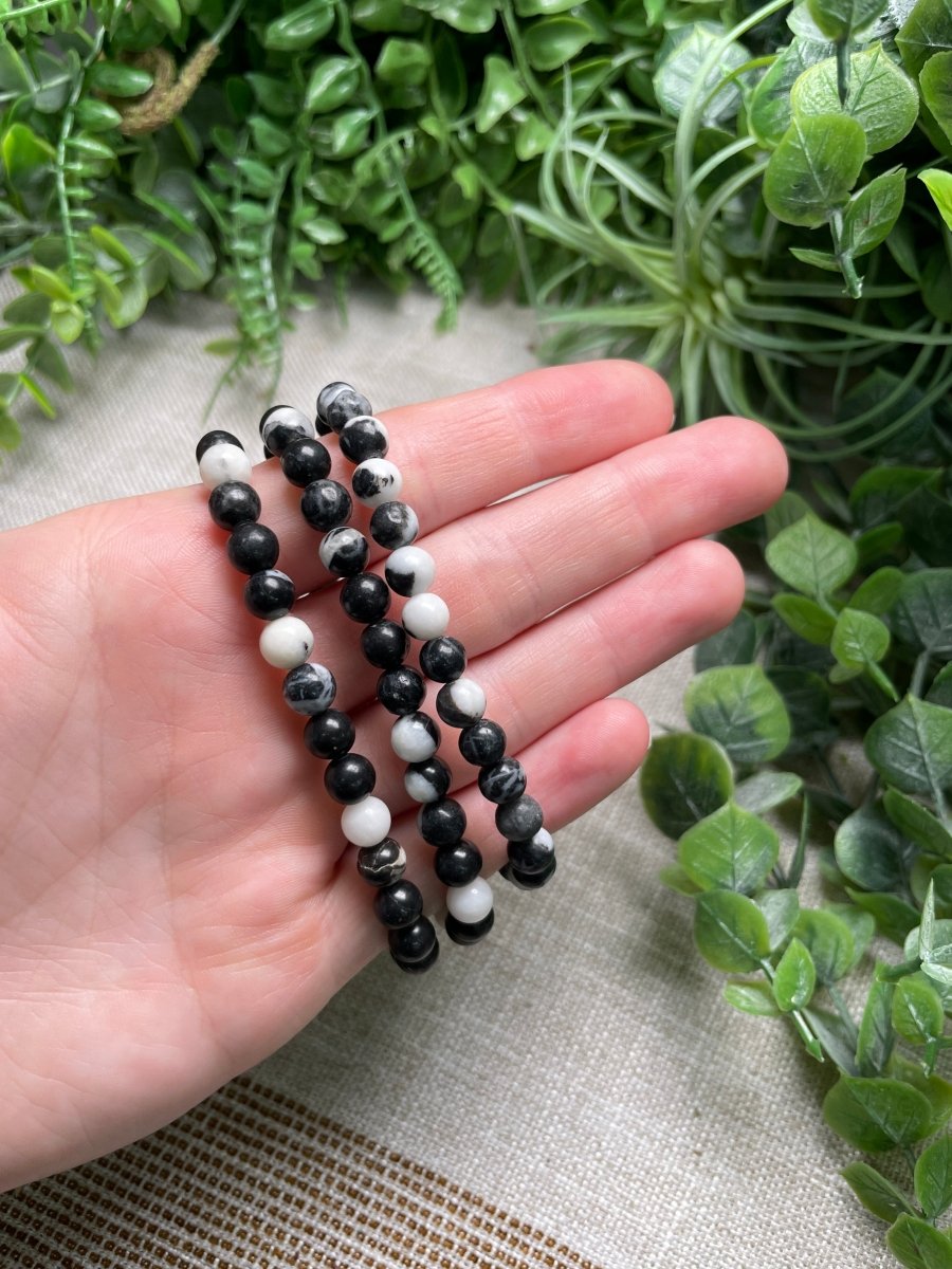 Zera Jasper 6mm Beaded Bracelet | Copper Ashes