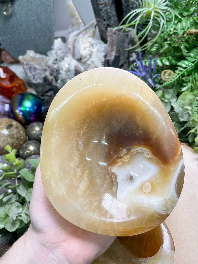Orange Calcite Bowl