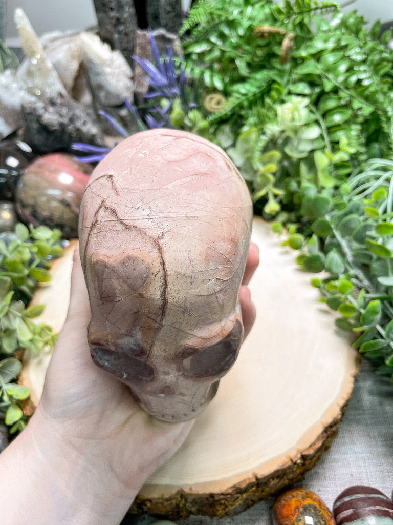 Polychrome Jasper Skull