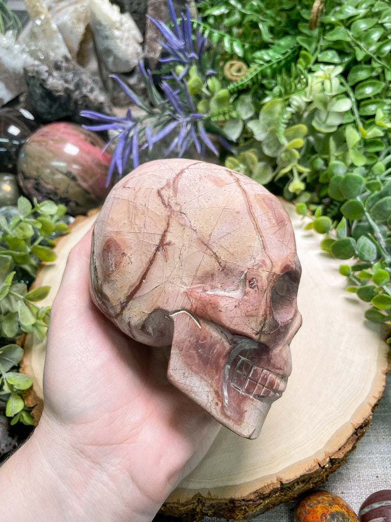 Polychrome Jasper Skull