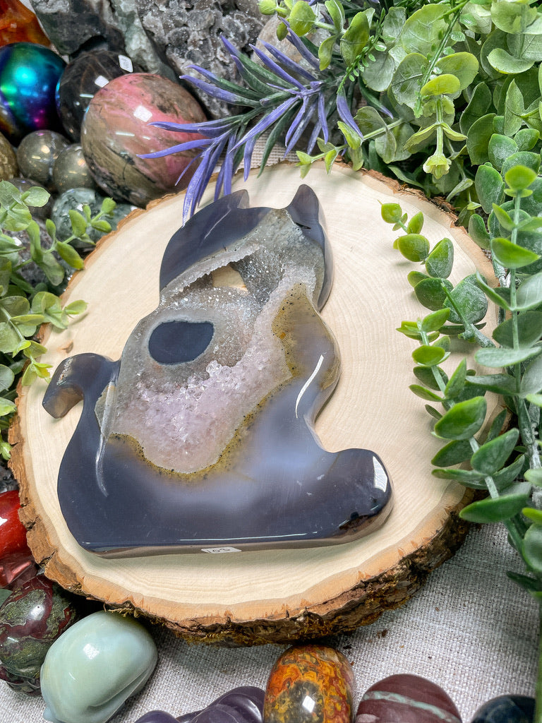 X-Large Druzy Agate Cat