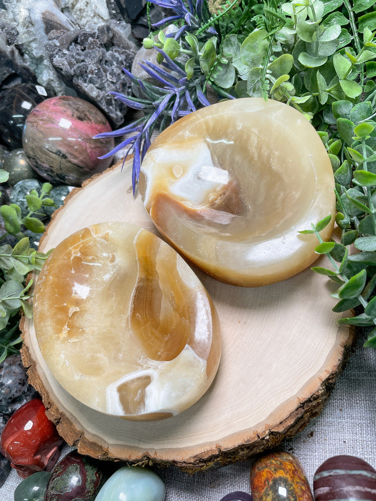 Orange Calcite Bowl