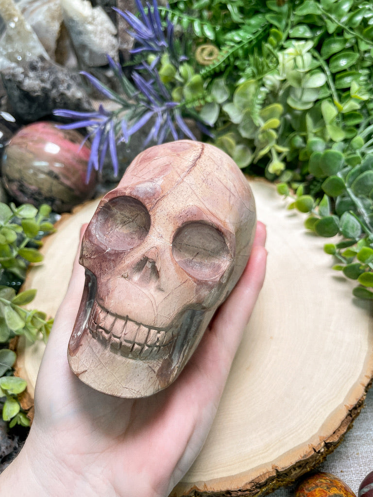 Polychrome Jasper Skull