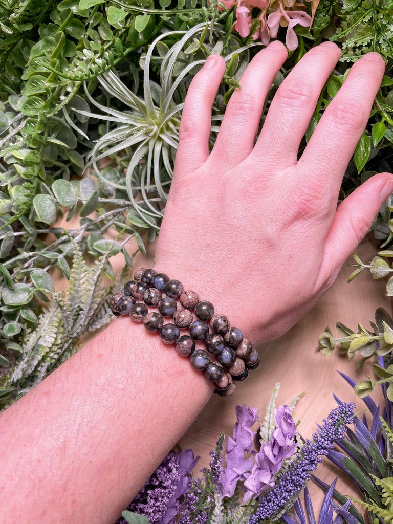 8mm Beaded Que Sera Bracelet | Copper Ashes