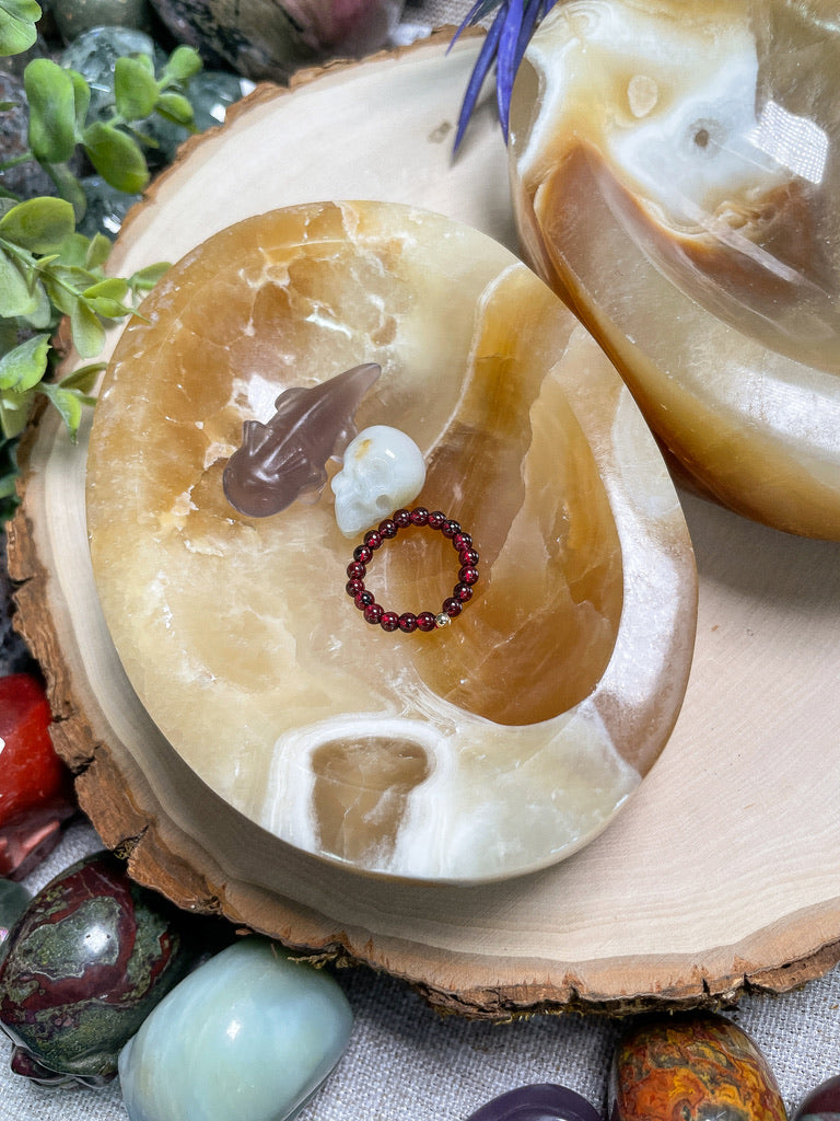 Orange Calcite Bowl