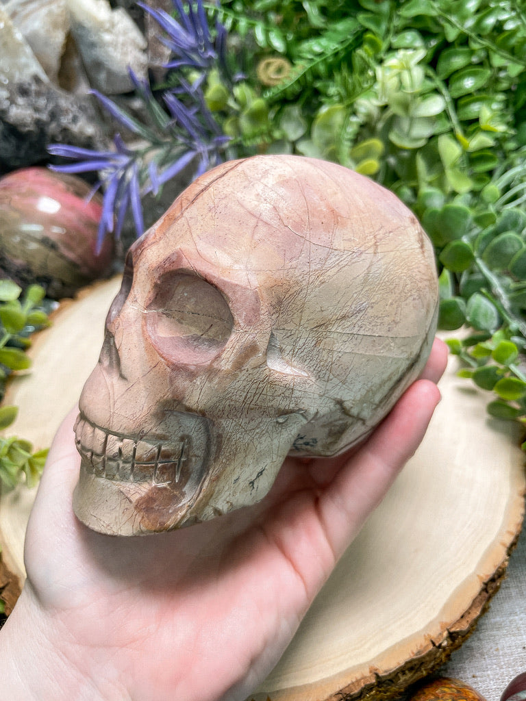Polychrome Jasper Skull