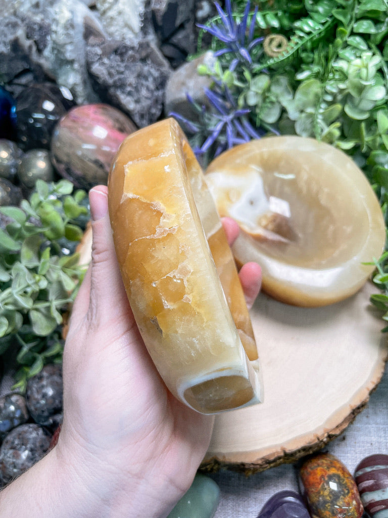 Orange Calcite Bowl