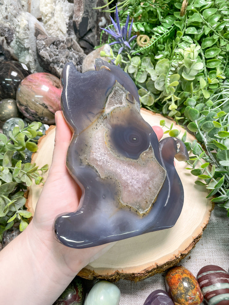 X-Large Druzy Agate Cat