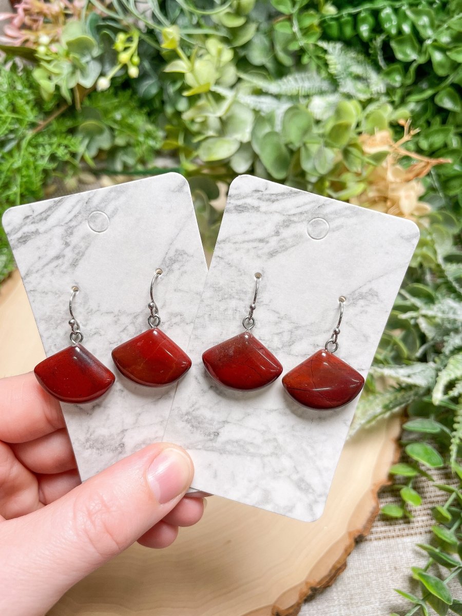 Crystal Fan Earrings | Copper Ashes