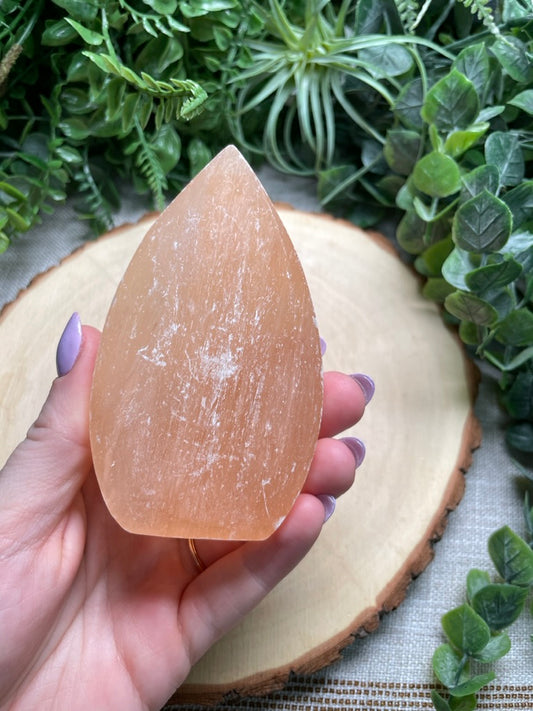 Peach Selenite Freeform
