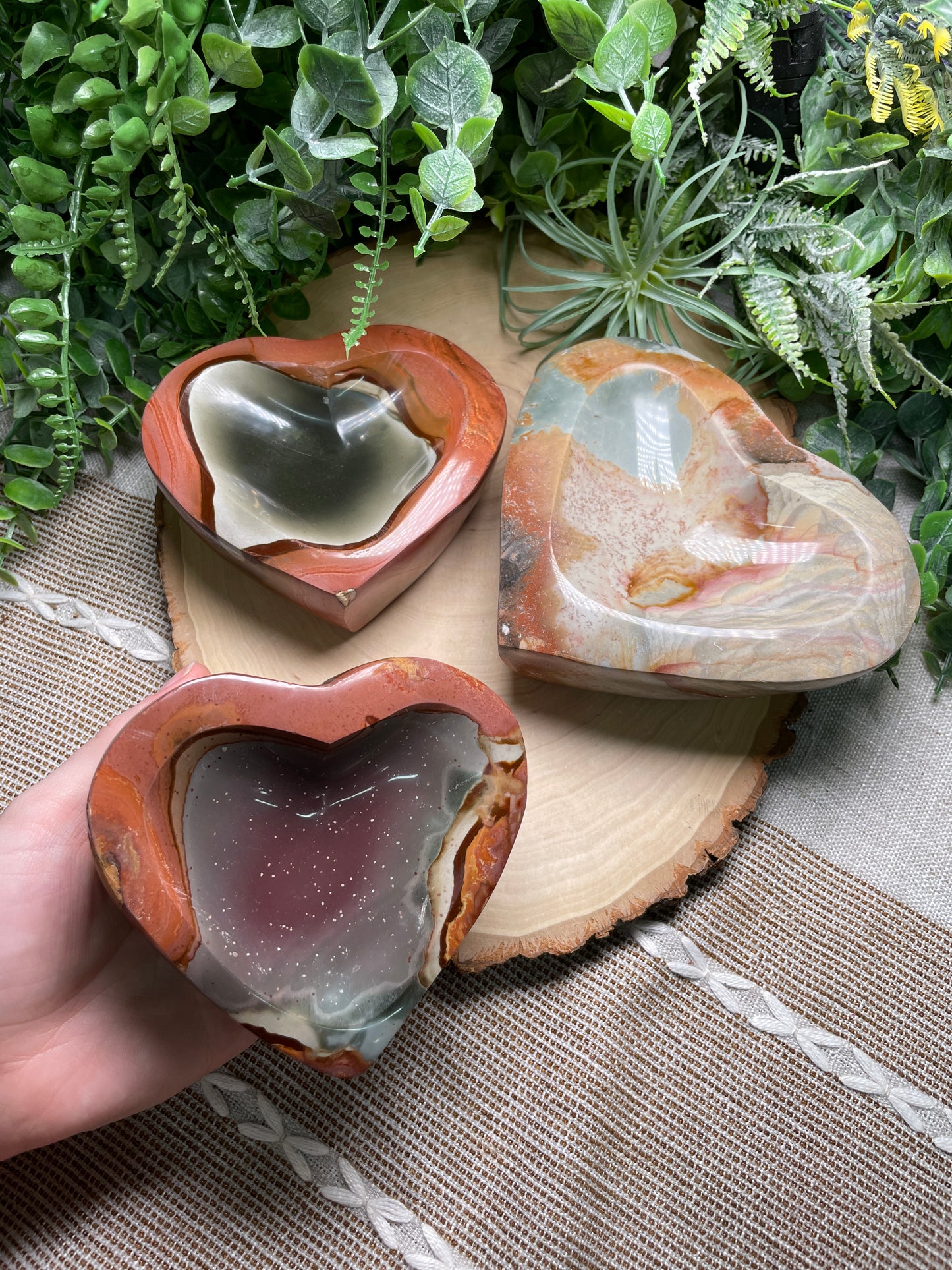 Polychrome Jasper Heart Bowl