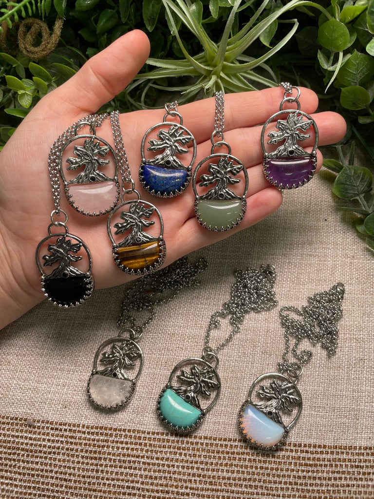 Crystal Tree of Life Necklace