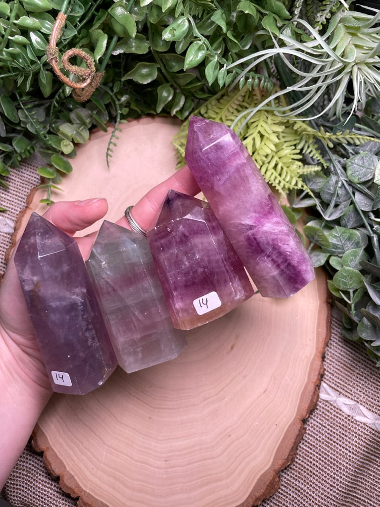 Fluorite Tower (may have minor scratches and chips)